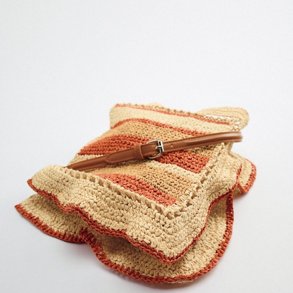 ZARA Woven Bucket Bag 6218/910 - Picture 4 of 5